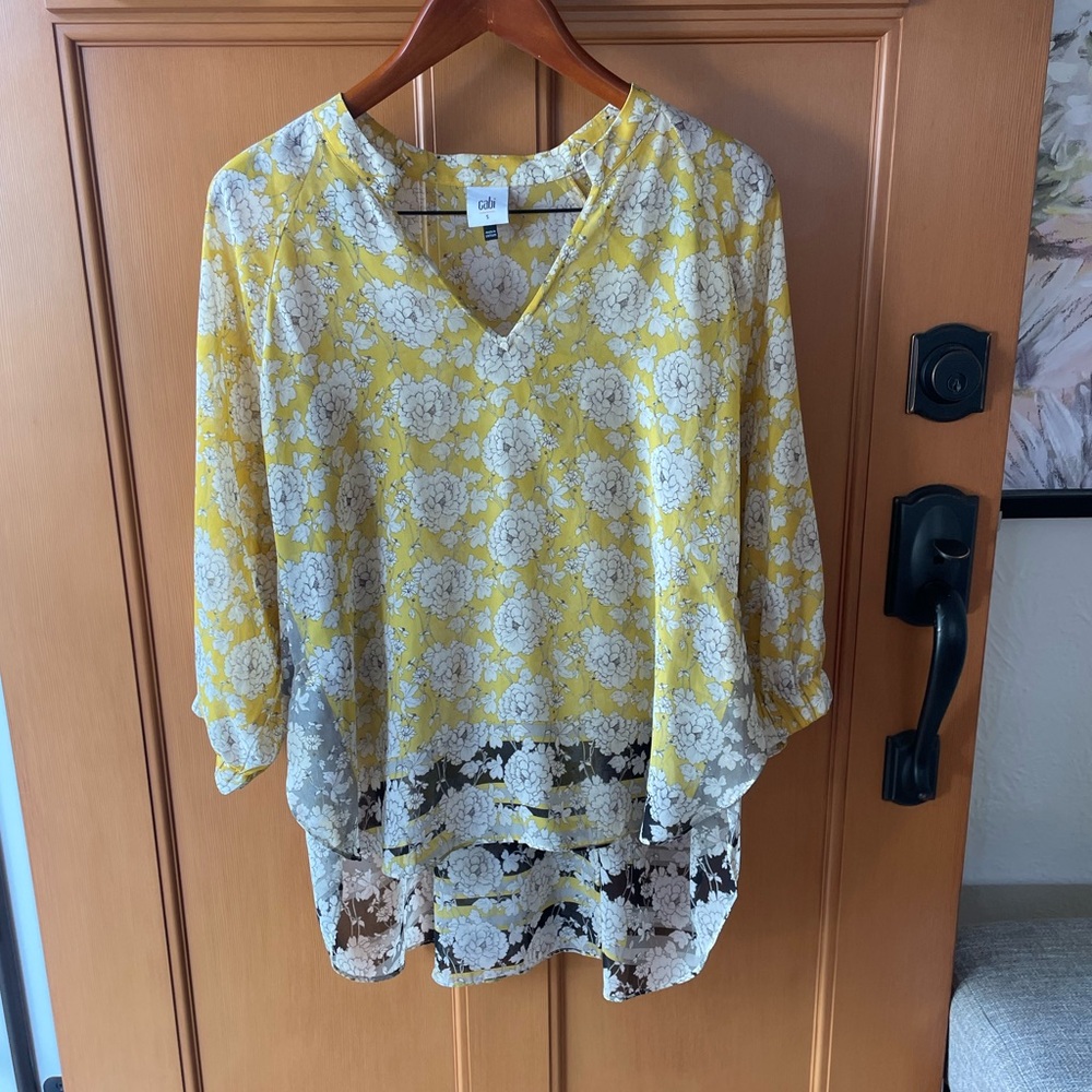 Cabi Floral Print Flowy Blouse